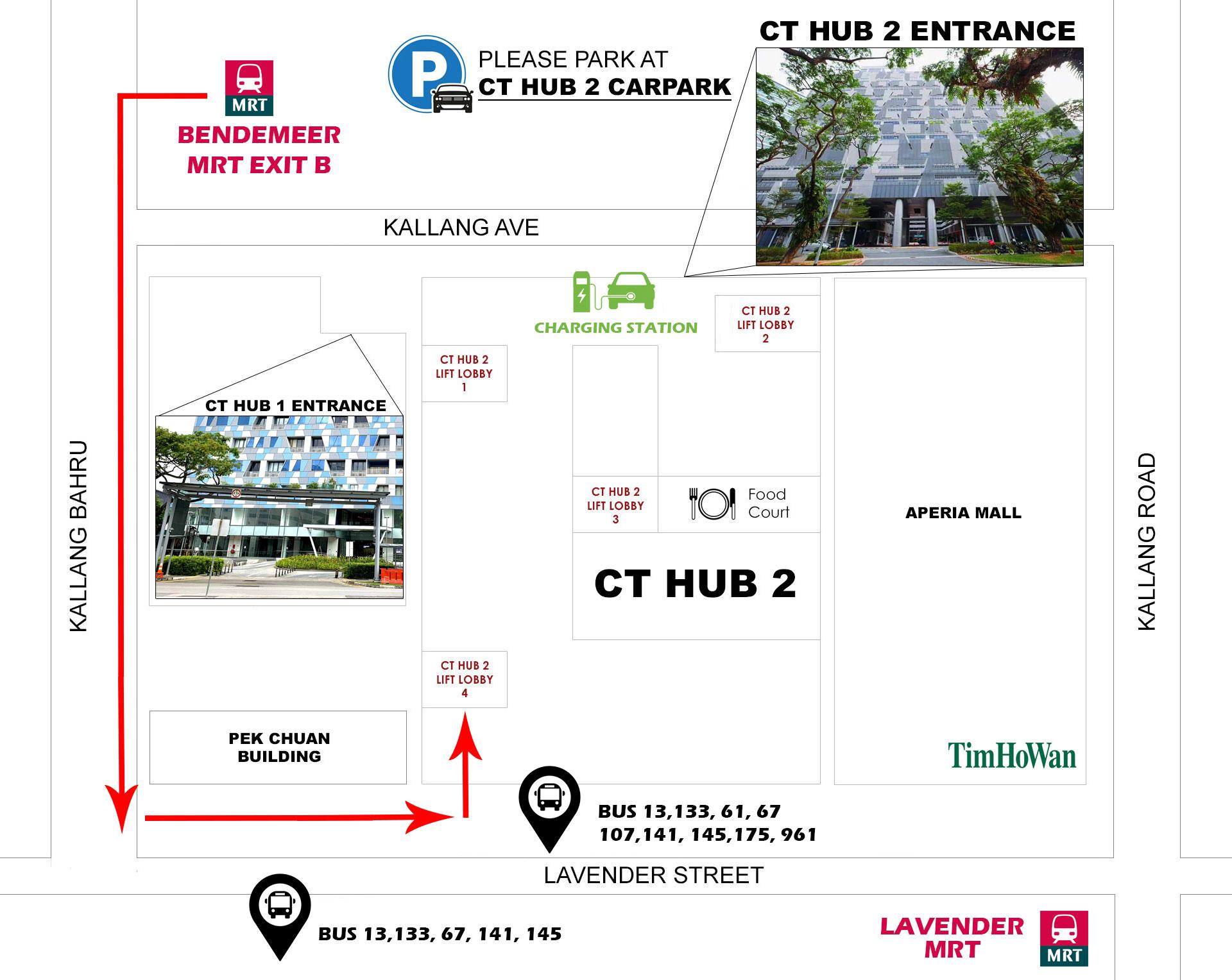 Directions To CT HUB 2 Lobby 4